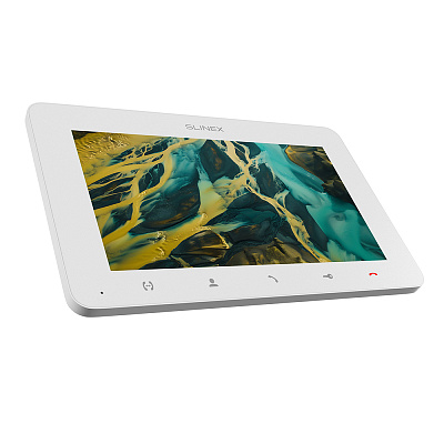 картинка Slinex SM-07MHD цвет белый. 7" Компактный видеодомофон с функцией памяти от компании Intant